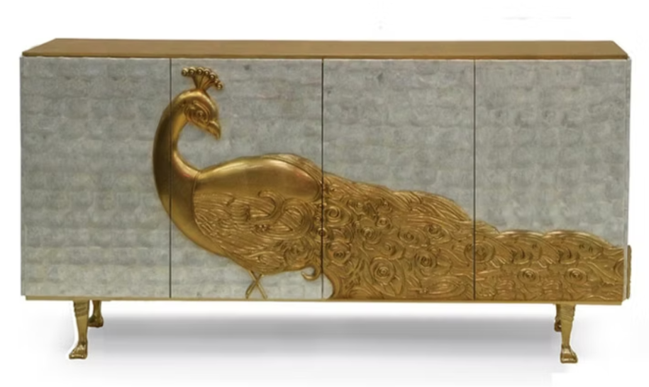 Indoor hotel furniture — marquetry sideboard