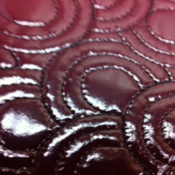 Embossed leather